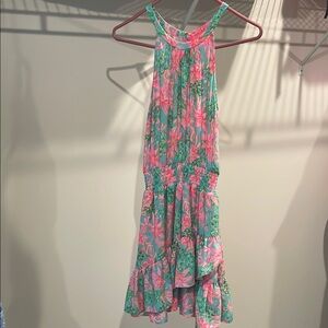 Lilly Pulitzer Pink and Green Floral Dress